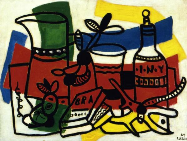 Still Life With Bottle by Fernand Léger