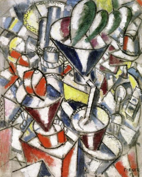 Still Life With Colored Cylinders by Fernand Léger