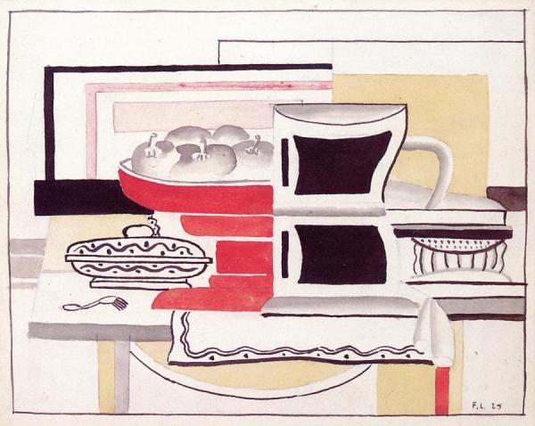 Still Life With Fruit Bowl by Fernand Léger