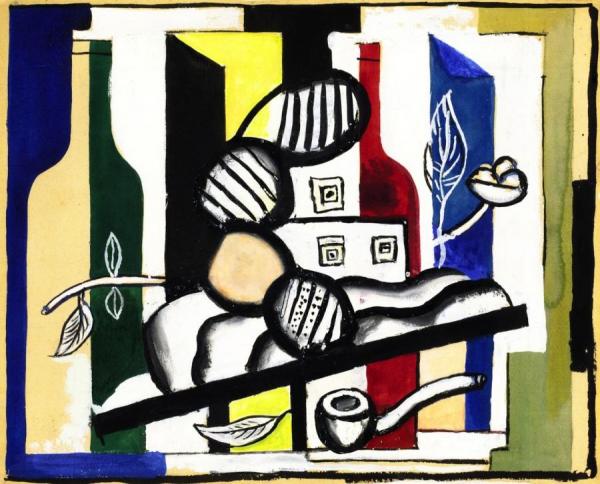 Still Life With Three Fruit by Fernand Léger