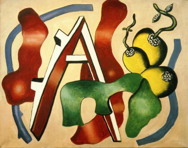 Still Life With Three Yellow Fruit by Fernand Léger