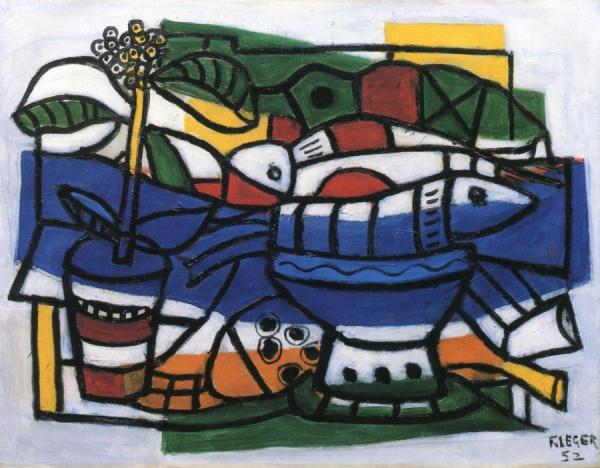 Still Life With Two Fish by Fernand Léger