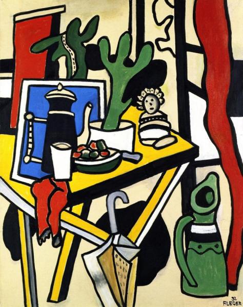 Still Life With Umbrella by Fernand Léger