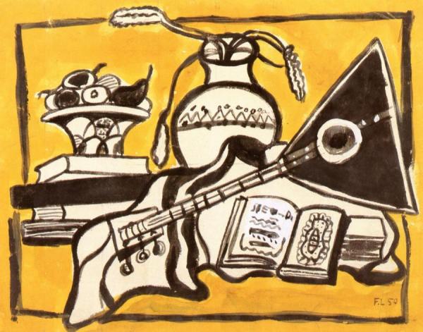 Still Life With Vase by Fernand Léger