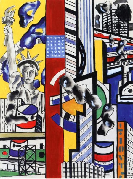 Study Ii For A Cinematic Mural by Fernand Léger