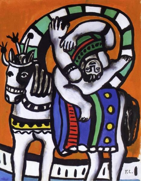 The Acrobat And Horse by Fernand Léger Oil Painting Reproductions