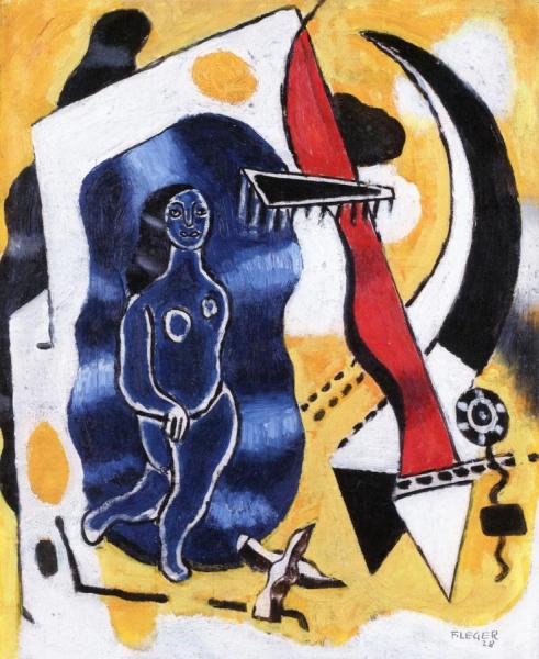 The Blue Dancer, First State by Fernand Léger
