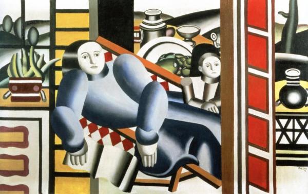 The Reader, Mother And Child by Fernand Léger