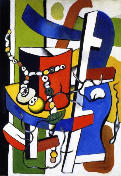 The Red Vase by Fernand Léger