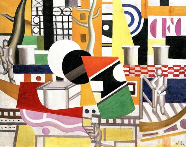 The Tugboat Bridge by Fernand Léger