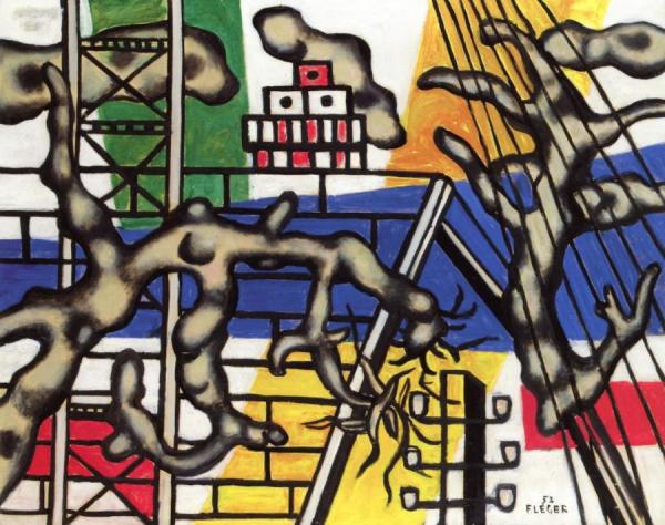 The Yellow House And Green Tree by Fernand Léger