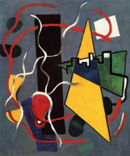 The Yellow Triangle by Fernand Léger