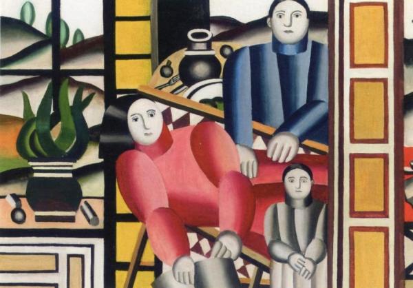 Three Figures In A Garden by Fernand Léger