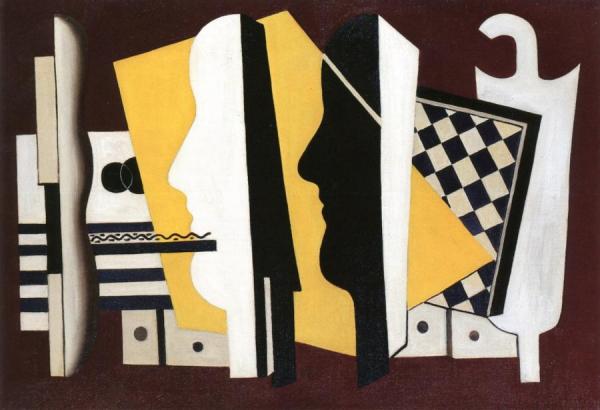 Two Profiles by Fernand Léger