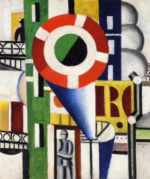 Un Disque Dans La Ville by Fernand Léger