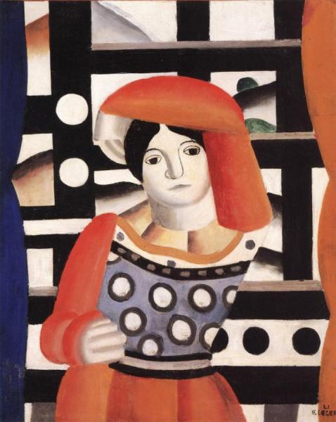 Woman In Front Of A Landscape by Fernand Léger
