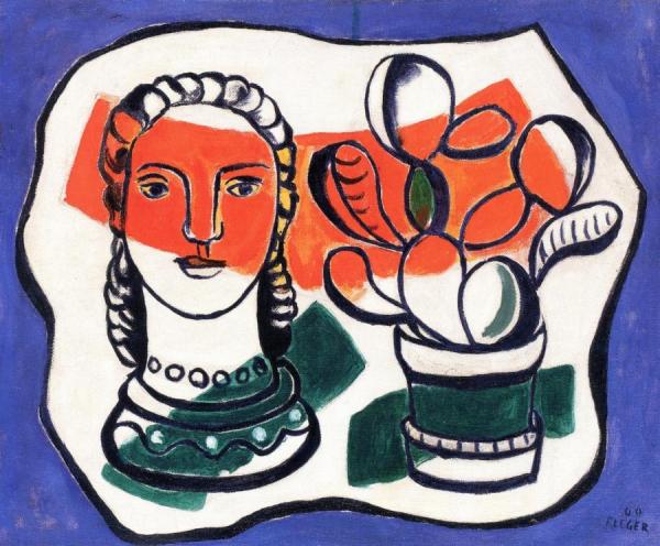 Woman With Cactus by Fernand Léger