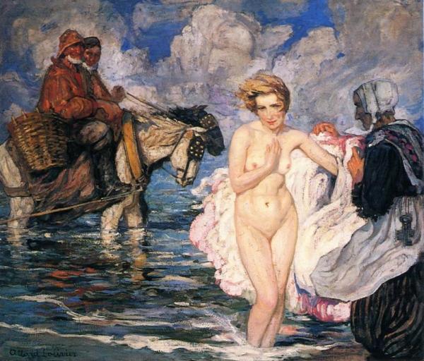 Bather In The North Sea by Fernand Olivier