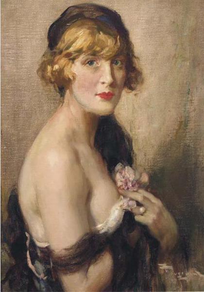A Seductive Pose by Fernand Toussaint