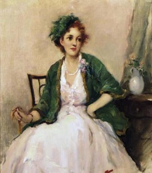 An Elegant Pose by Fernand Toussaint