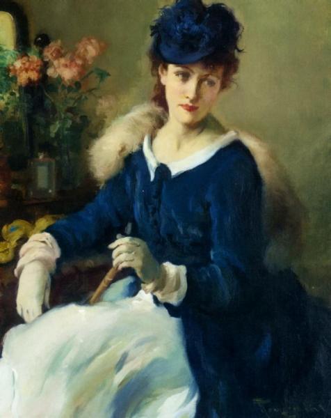 An Elegent Woman by Fernand Toussaint