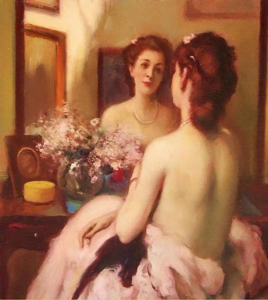 Au Boudoir by Fernand Toussaint