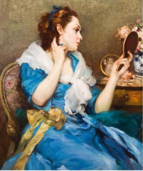 Femme Au Boudoir by Fernand Toussaint