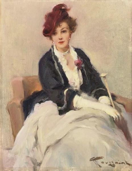 Femme Au Collier De Chien by Fernand Toussaint