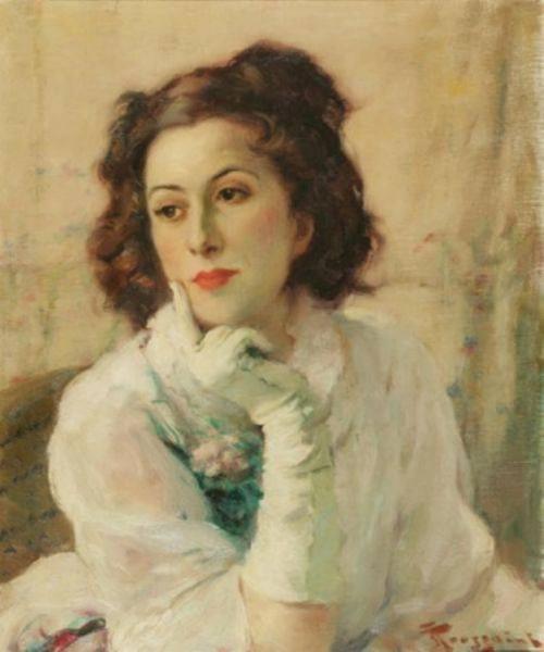 Jeune Femme Rêveuse by Fernand Toussaint