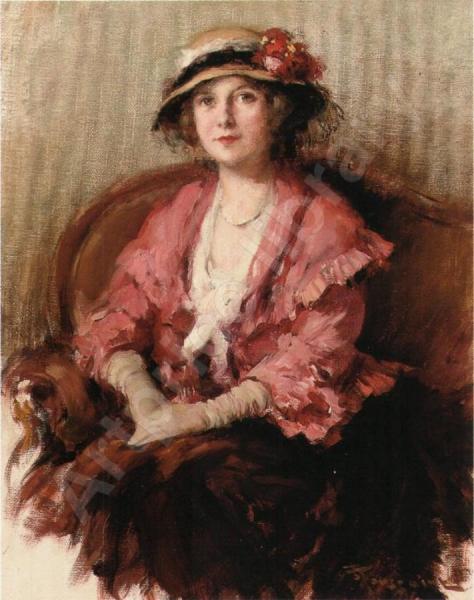 Lady In A Hat by Fernand Toussaint