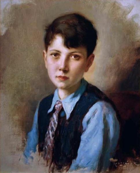 Fernand Toussaint Portrait Of A Boy