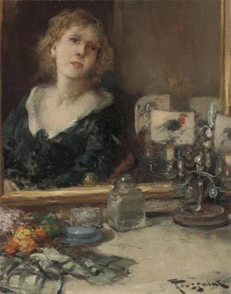 Reflections In Mirror by Fernand Toussaint