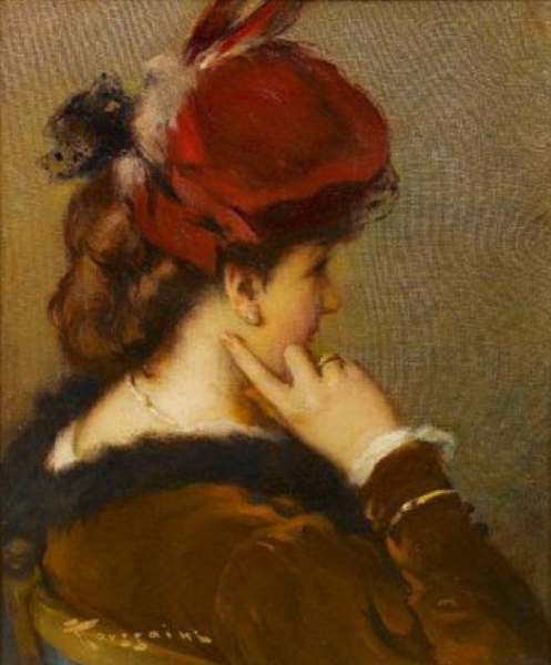 The Red Hat by Fernand Toussaint