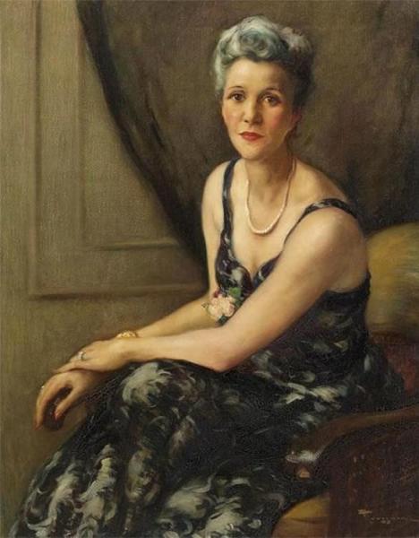 Woman With Pearls by Fernand Toussaint