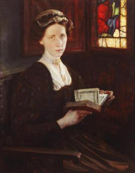 Mujer Leyendo by Fernando Álvarez De Sotomayor