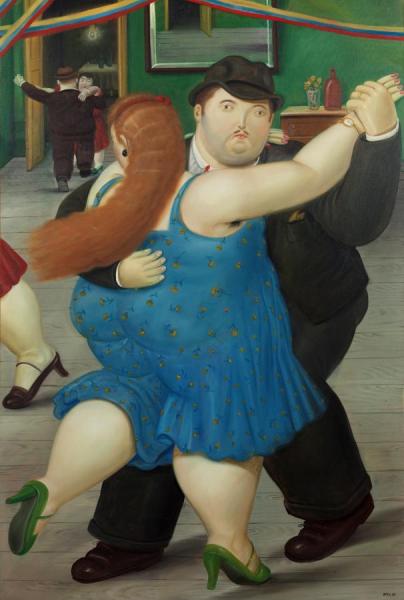 Dancing Couple, 1987 by Fernando Botero