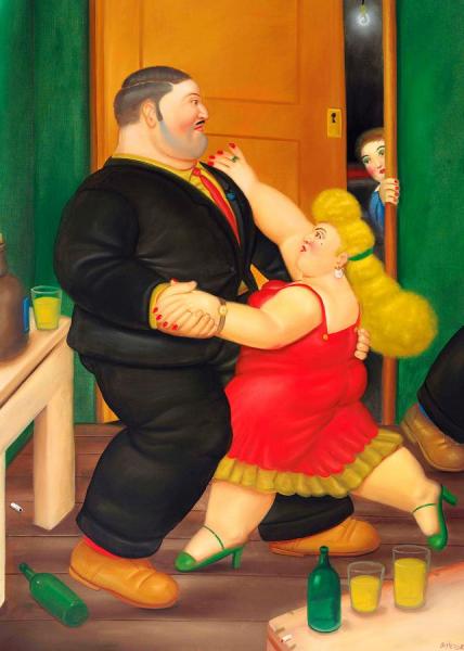 Dancing Couple by Fernando Botero