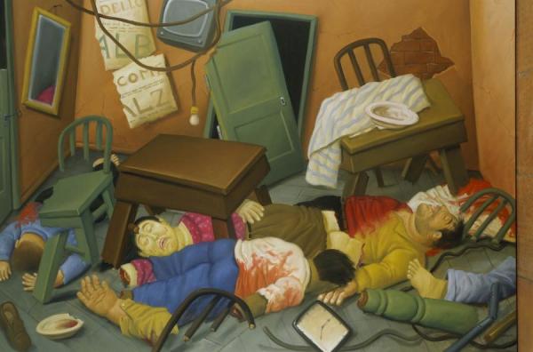 20.15 Hours Massacre, 2004 by Fernando Botero