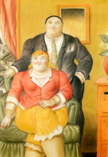 A Couple by Fernando Botero