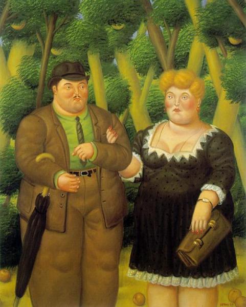 A Couple by Fernando Botero