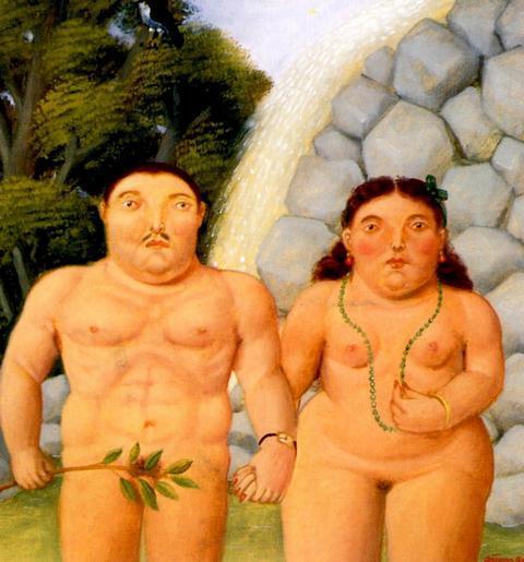 A Couple by Fernando Botero