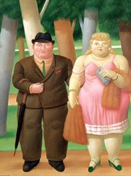 A Couple by Fernando Botero