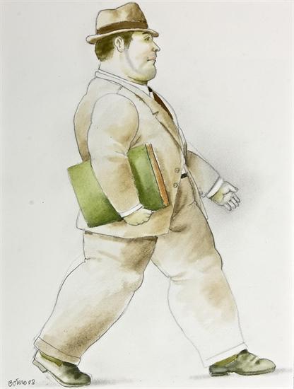 A Lawyer by Fernando Botero