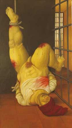 Abu Ghraib 44 (detail) by Fernando Botero