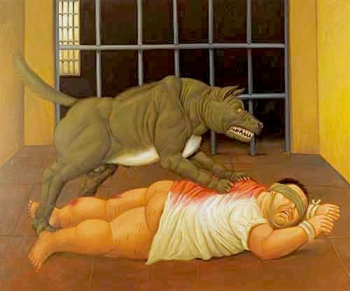 Abu Ghraib 45 by Fernando Botero