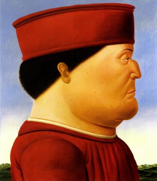After Piero Della Francesca by Fernando Botero