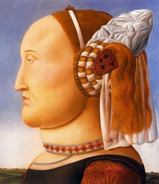After Piero Della Francesca by Fernando Botero