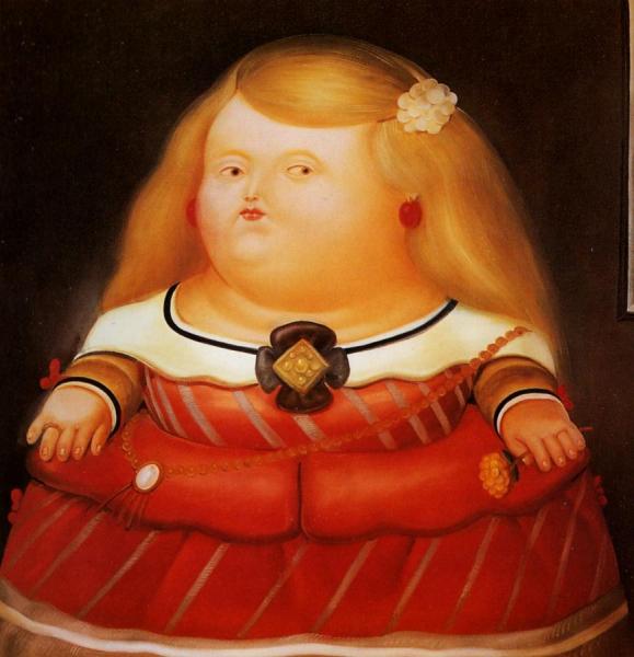 After Velasquez  1 by Fernando Botero