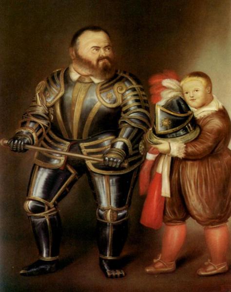Alof De Vignancourt (after Caravaggio) by Fernando Botero