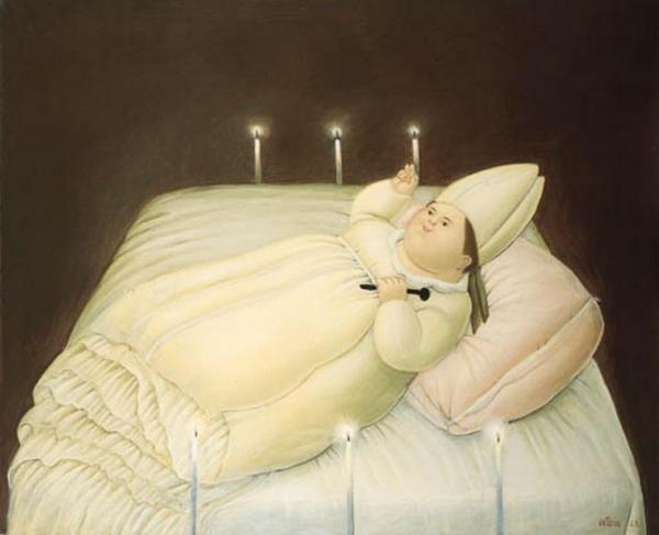 Archbishop At One Year Of Age by Fernando Botero